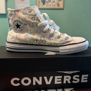 NIB girls converse sneakers. Unicorns!